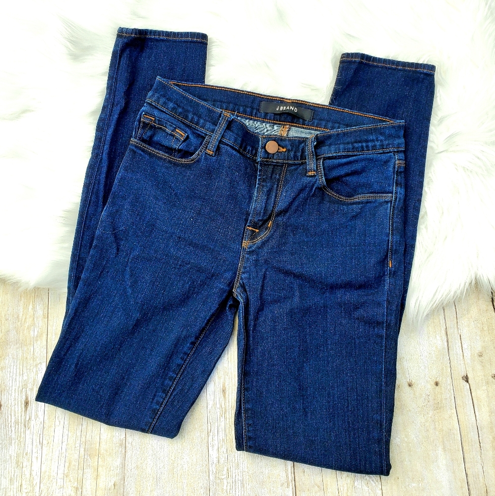 J BRAND Dark Skinny Starless Jeans Size 27 EUC - Picture 2 of 6